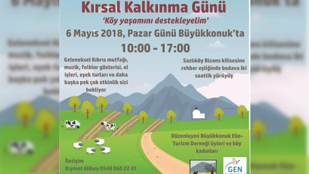 Kırsal Kalkınma Günü etkinliği 6 Mayıs'ta