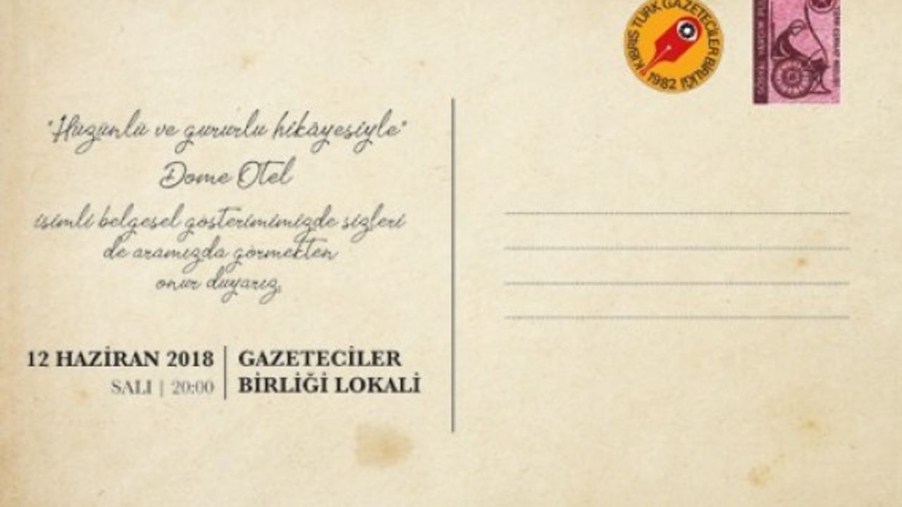 "Dome Otel" belgeseli KTGB'de gösterilecek