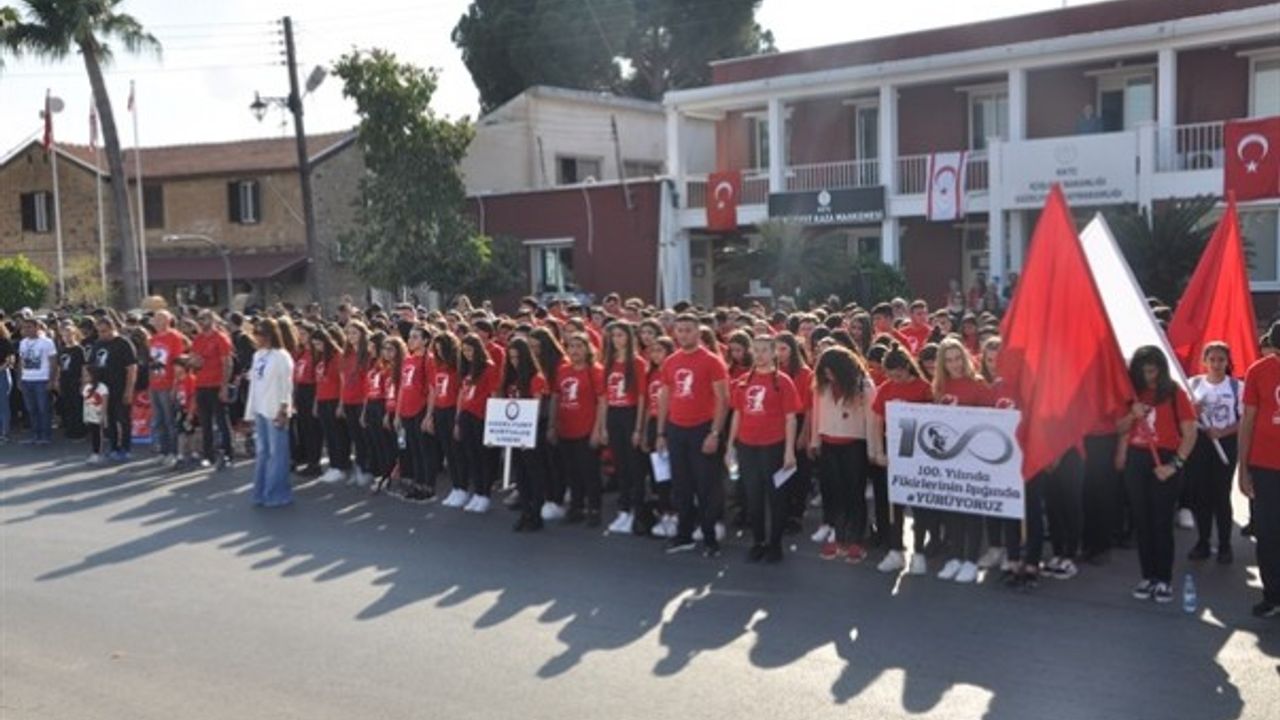 19 Mayıs Bayramı nedeniyle Güzelyurt'ta tören düzenlendi