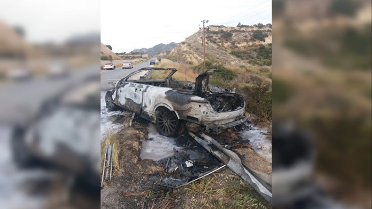 Girne - Tatlısu Anayolu üzerinde  trafik kazası!