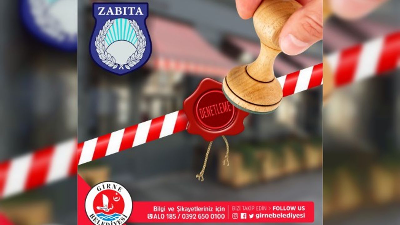 Girne’de Hijyen Kontrolleri Devam Ediyor