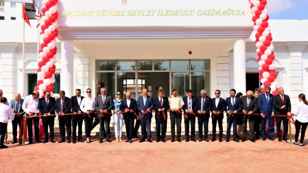 “Dr. Suat Günsel Devlet İlkokulu Gazimağusa” teslim ve açılış töreni yapıldı