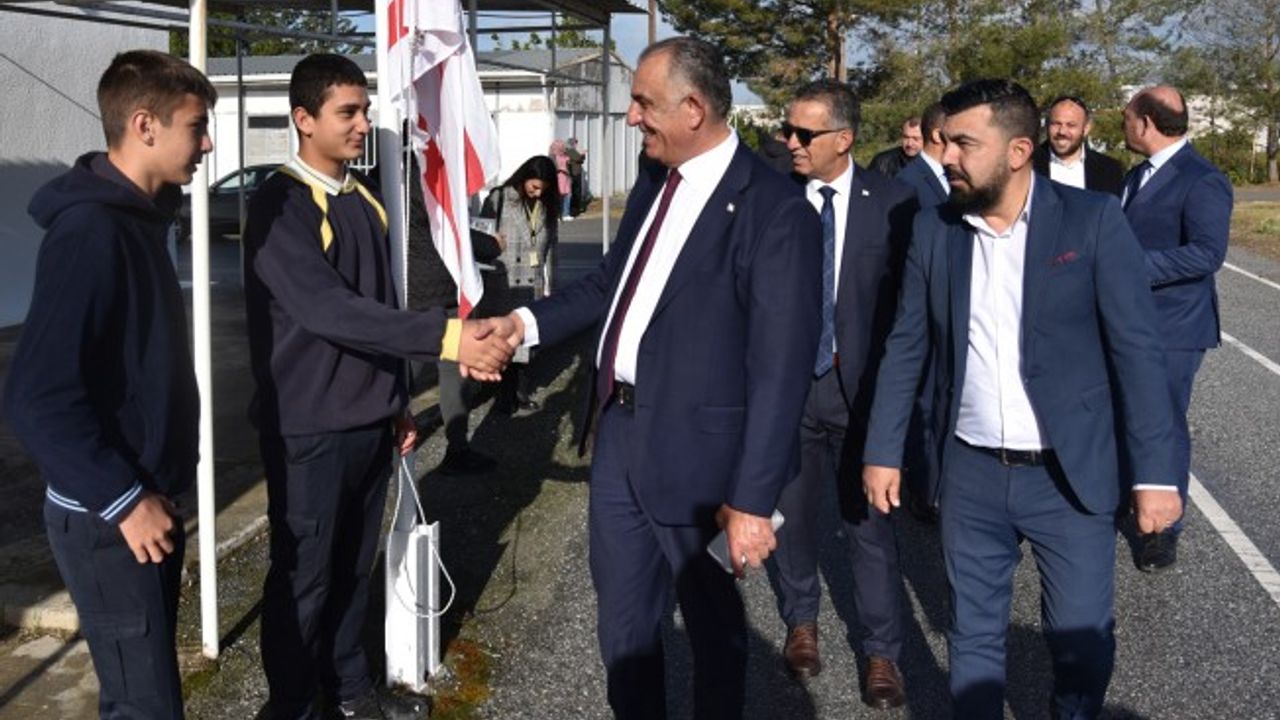 Geçitkale Cumhuriyet Lisesi, Yeniceköy Polis Okulu'nda eğitime yeniden başladı