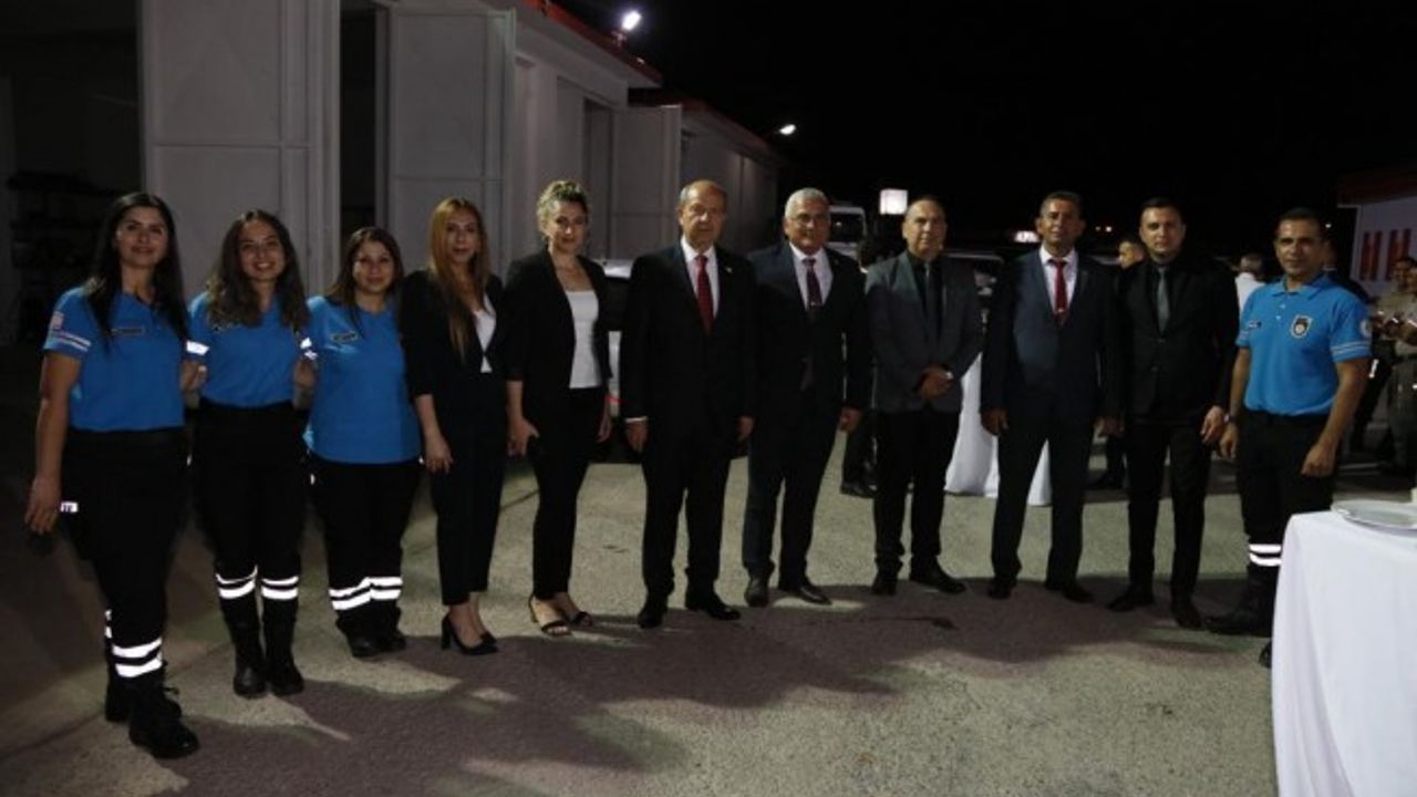 Tatar, İskele’de Sivil Savunma Teşkilatı’nın hizmet takdim törenine katıldı