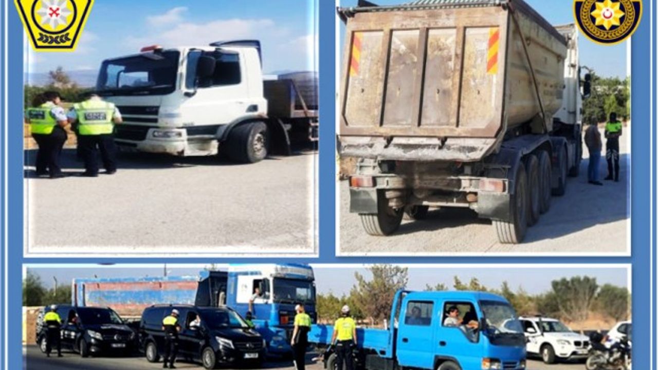 6 kamyon sürücüsü hakkında yasal işlem