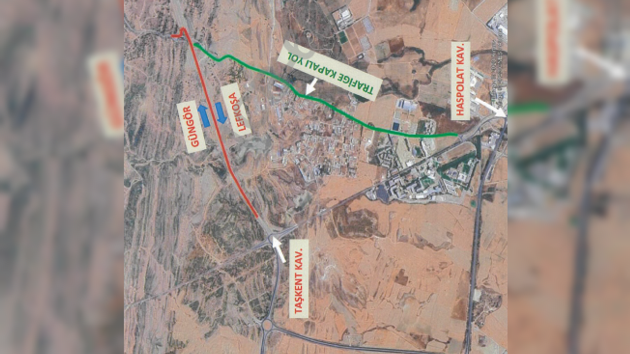 Haspolat-Güngör arası güzergâhta yol trafiğe kapatılacak