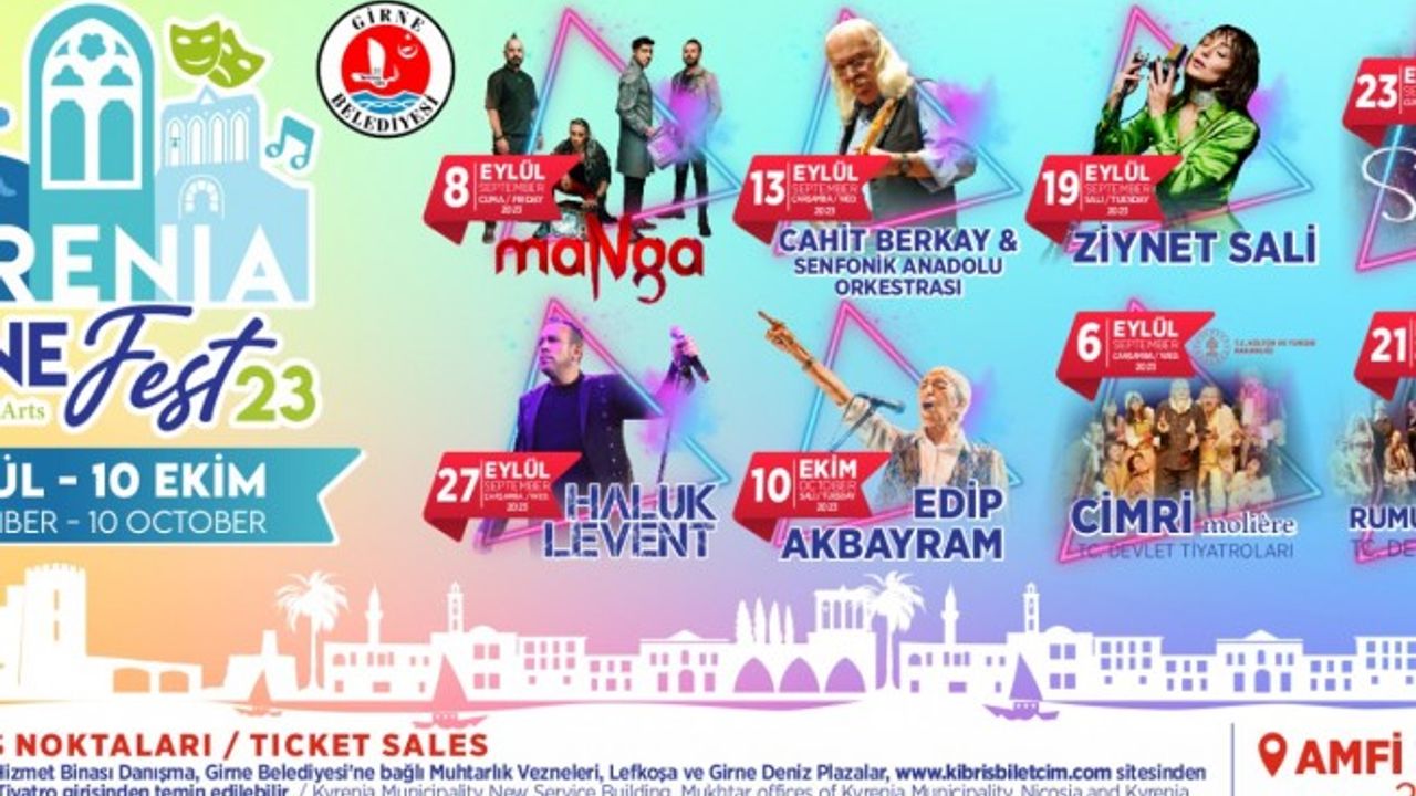 ‘GİRNE FEST 23’ 1 Eylül – 10 Ekim tarihleri arasında düzenlenecek