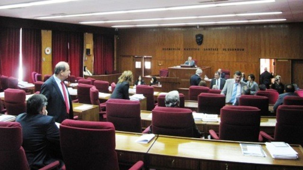 UBP MECLİS’TE GRUP TOPLANTISI YAPIYOR..