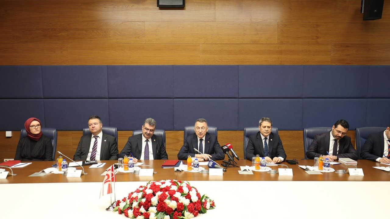 Oktay, KKTC Cumhuriyet Meclisi heyeti ile görüştü