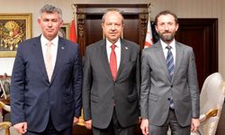 Tatar, Türkiye’nin Lefkoşa Büyükelçisi Feyzioğlu ve KEİ Koordinatörü Öz’ü kabul etti