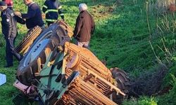 Traktör devrildi, sürücü hayatını kaybetti!