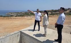 Girne Kaymakamı, Esentepe'de inşaat alanlarını ziyaret etti