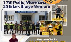 Polis ve itfaiye memuru münhali için başvurular yarın başlayacak