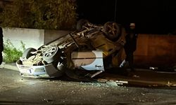 Takla atan aracın sürücüsü hayatını kaybetti