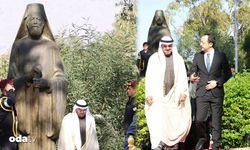 BAE şeyhi Makarios'un mezarını ziyaret etti