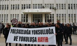 Kamuda yetkili beş sendikadan Bayındırlık ve Ulaştırma Bakanlığı önünde eylem