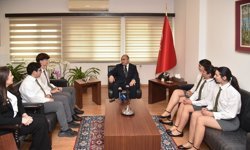 Başçeri, Türk Maarif Koleji öğrencilerini kabul etti
