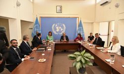 Guterres, Erhürman ve Hristodulidis’in ara bölgede bir araya geldiği üçlü görüşme başladı
