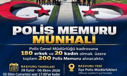 Polis memuru münhali için yarın da başvuru kabul edilecek