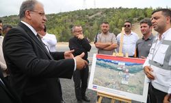 Bayındırlık Bakanı Sucuoğlu, Girne dağ yolunda incelemelerde bulundu