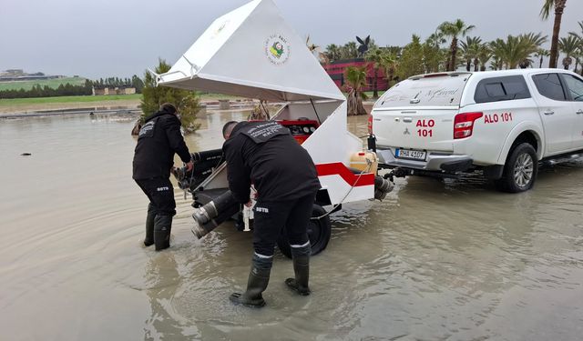 Sivil Savunma yoğun yağışlar nedeniyle gerekli çalışmaların yapıldığını açıkladı