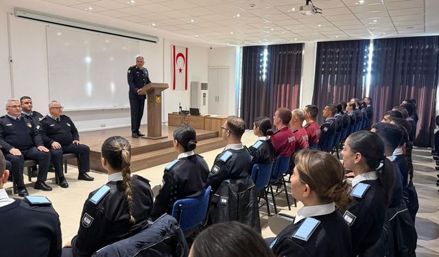 PGM Adalıer, Polis Okulu’nda temel eğitim gören öğrencilere hitap etti