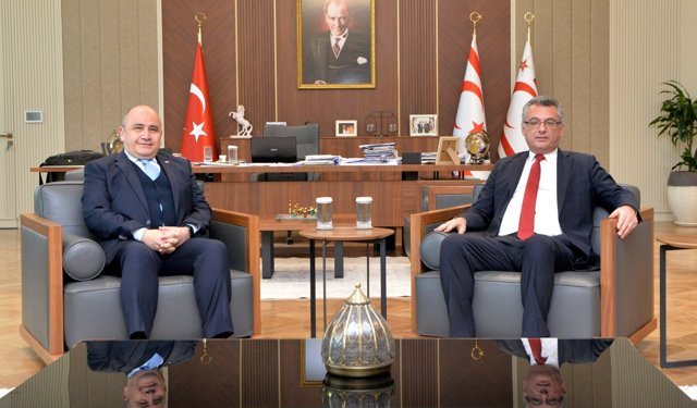 Erhürman, TC Lefkoşa Büyükelçisi Başçeri’yi kabul etti