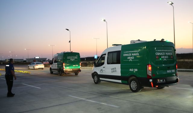 Deniz faciasında ölen 2 kişinin cenazeleri Mersin'e götürüldü