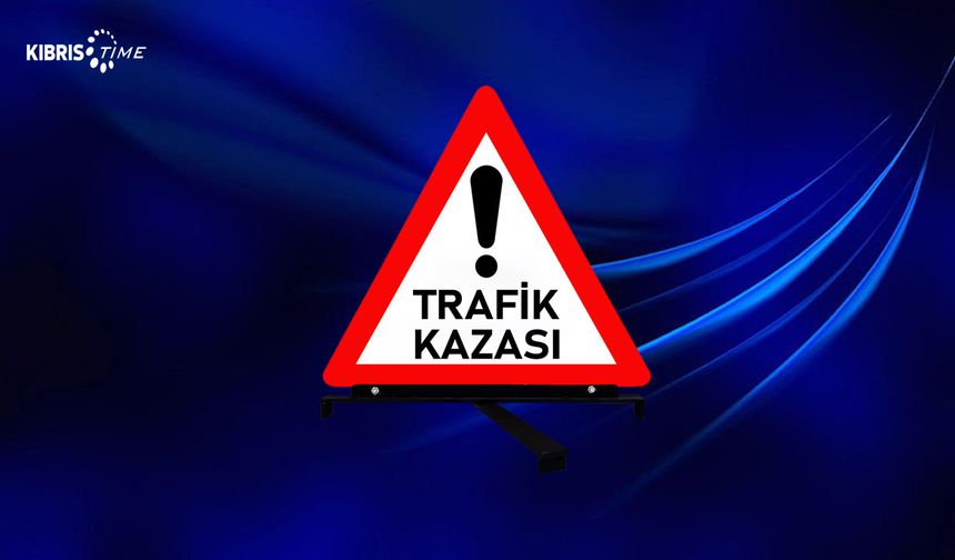 Lefkoşa -Girne ana yolunda zincirleme kaza