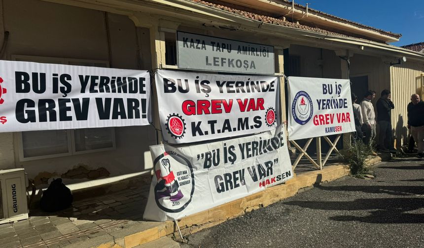 Lefkoşa Kaza Tapu Amirliği’ndeki grev 15 Aralık’a kadar askıya alındı