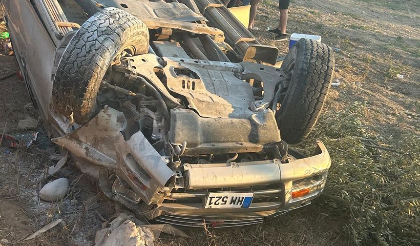 Dipkarpaz'da alkollü içki tesiri altında kaza, 2 yaralı...