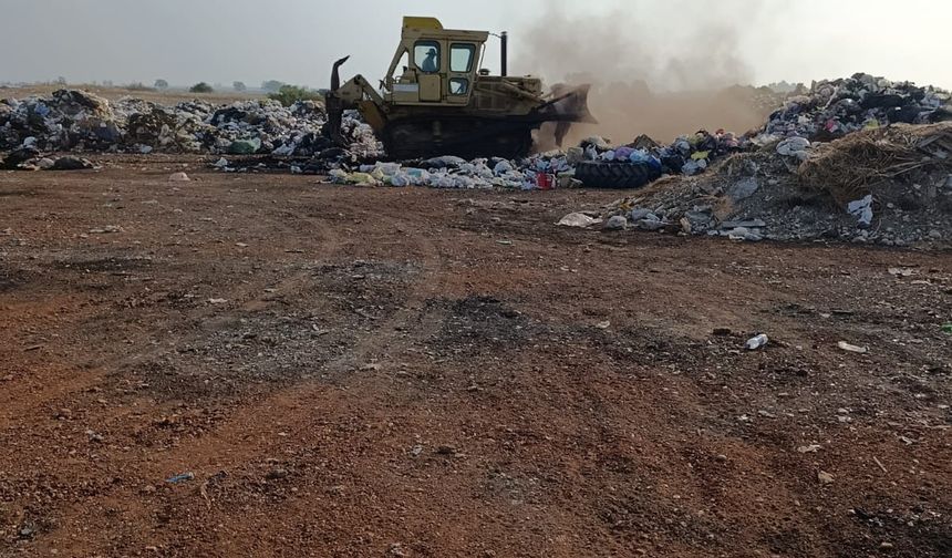 Beyarmudu çöplüğünde ıslah çalışması başladı