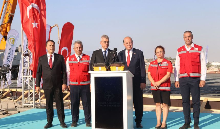 Erdoğan’ın katılımıyla hastanenin temeli atıldı, çevre yolu açıldı
