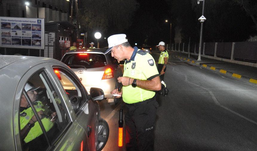 KKTC genelindeki trafik denetimlerinde 225 rapor
