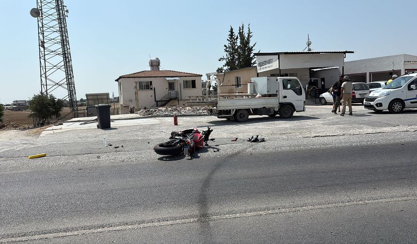 Cihangir yakınlarında meydana gelen kazada motosiklet sürücüsü yaralandı