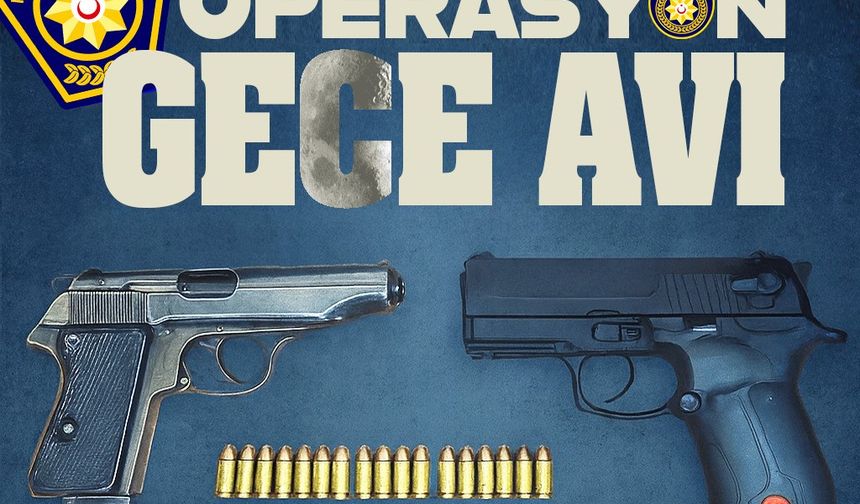 “Gece Avı” operasyonunda uyuşturucu, iki tabanca ve mermi ele geçirildi, iki kişi tutuklandı