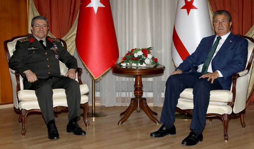 Başbakan Üstel, Türkiye Genelkurmay Başkanı Bayraktaroğlu’nu kabul etti