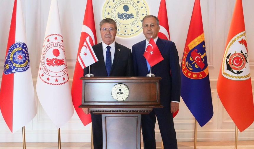 Başbakanı Üstel, Türkiye İçişleri Bakanı Yerlikaya ile görüştü