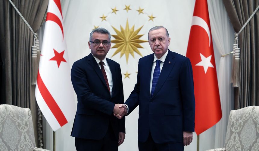 Erhürman ve TC Cumhurbaşkanı Erdoğan ortak basın toplantısı düzenlendi