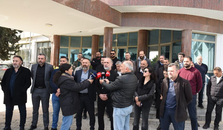 Sendikalar, Ektam işçileri için  İçişleri Bakanlığı önünde eylem yaptı