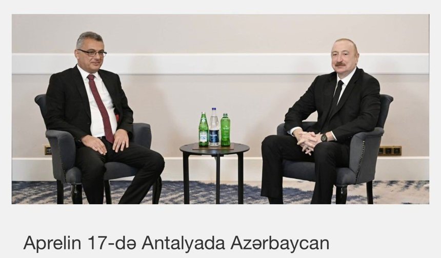 Azerbaycan Cumhurbaşkanlığı, Erhürman ile Aliyev görüşmesini paylaştı