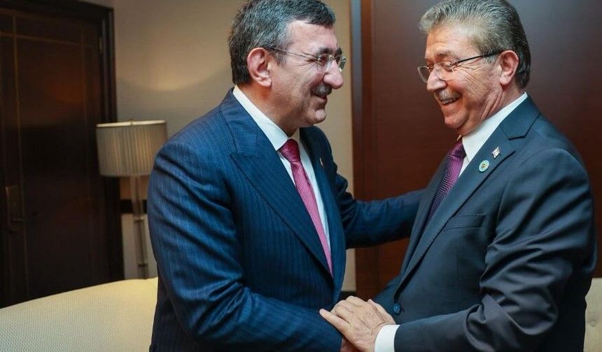 Üstel, TC Cumhurbaşkanı Yardımcısı Yılmaz ile bir araya geldi