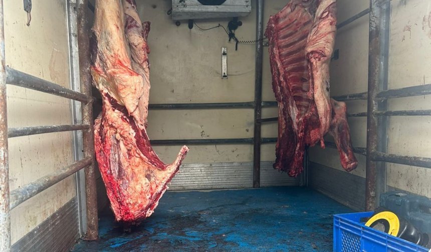 Hamitköy’de sağlıksız koşullarda, kaçak kesilen etler imha edildi
