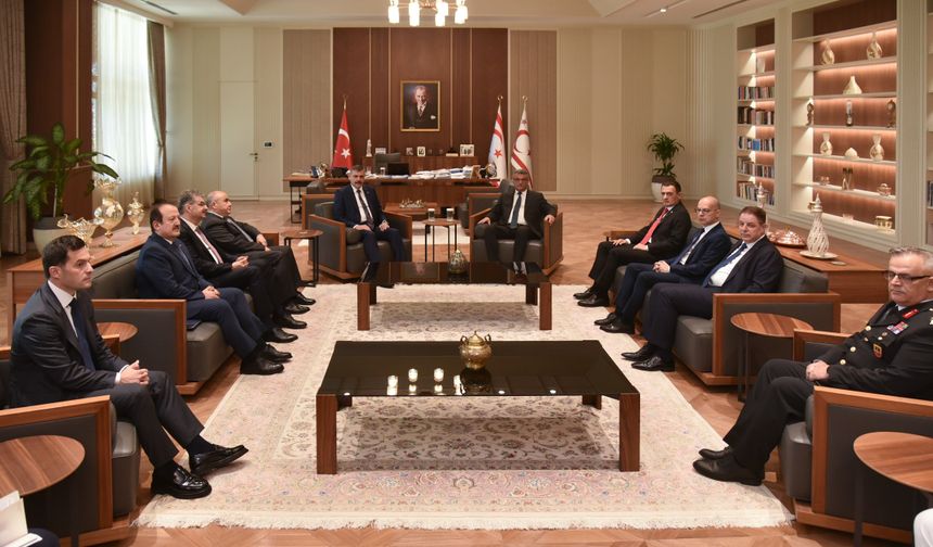 Erhürman, Türkiye İçişleri Bakanı Çiftçi’yi kabul etti