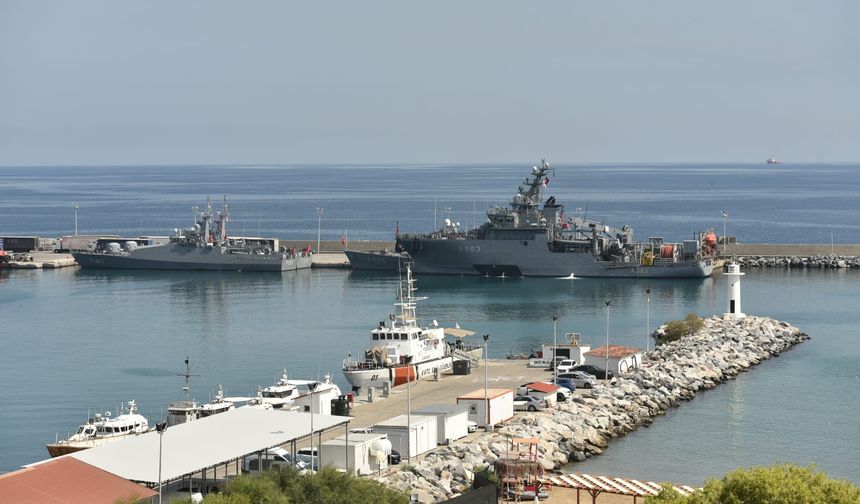 Türkiye’den gelen arama gemisi Girne açıklarındaki çalışmalara katıldı