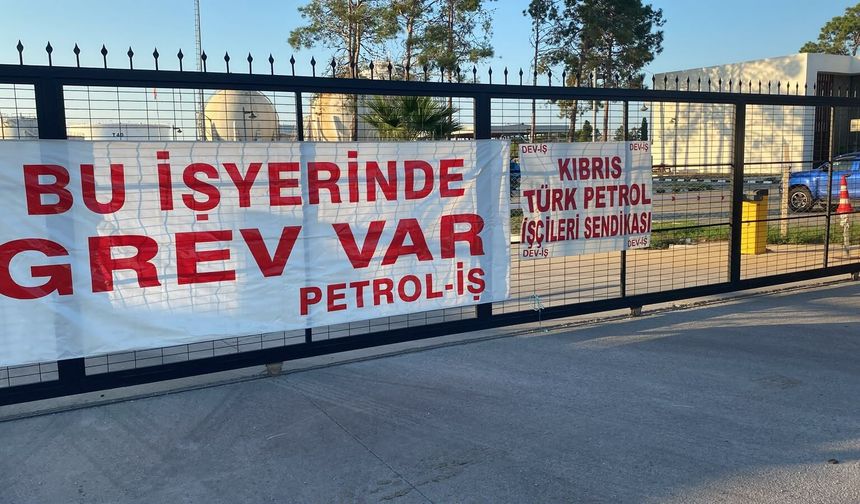 Dev-İş, Kıbrıs Türk Petrolleri’nde 2 saatlik uyarı grevi yapıyor